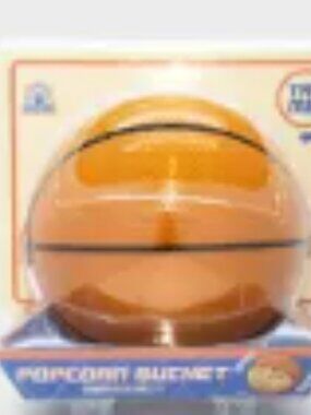 Basketball Popcorn Bucket with Slide Lid